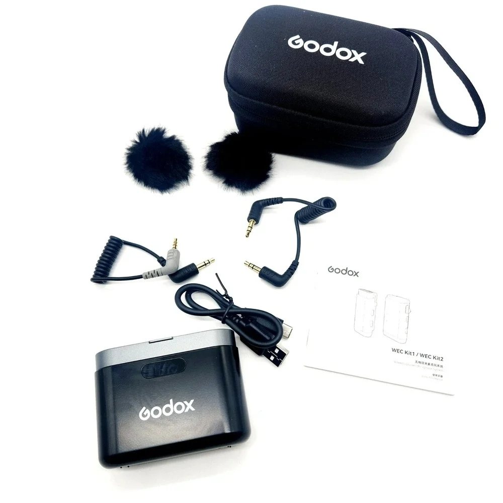 GODOX 2.4GHz Wireless Microphone System Kit2‎ w/ Noise Cancel & 200m Range